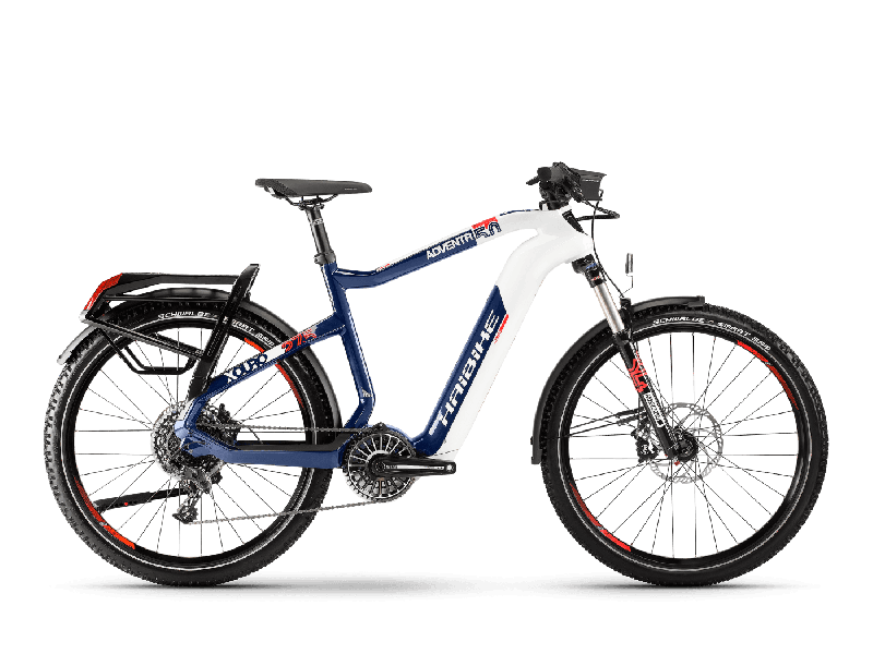 Haibike XDURO Adventr 5.0 Weiß / Blau / Orange  2021 - 630Wh 27,5