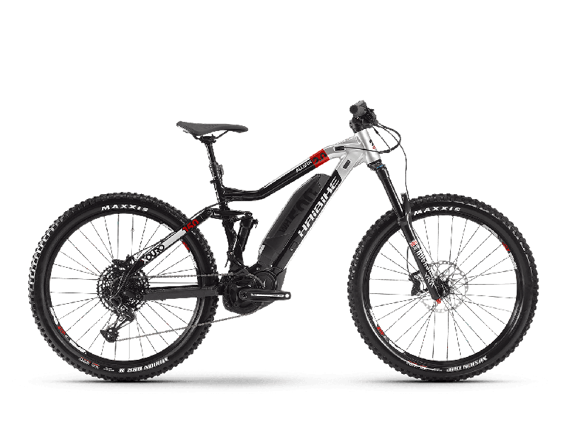 Haibike XDURO AllMtn 2.0 Schwarz/Silber/Rot 2020 - MTB Fully -  
