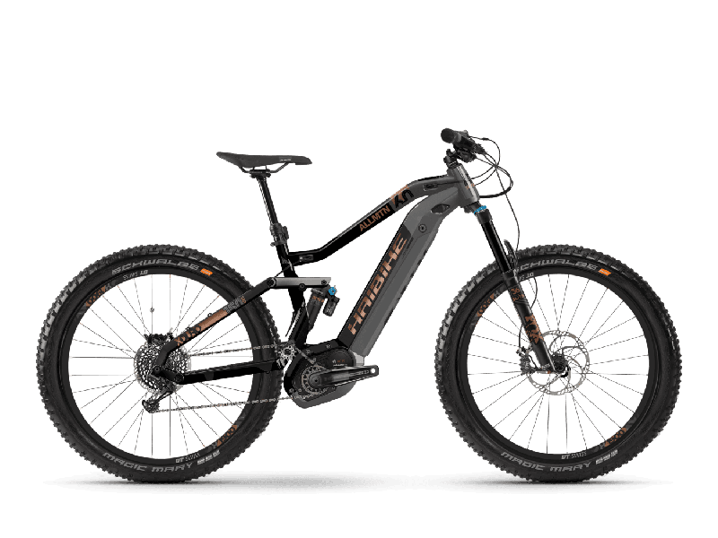 Haibike XDURO AllMtn 6.0 Schwarz/Titan/Bronze 2019 - MTB Fully 27,5 -  