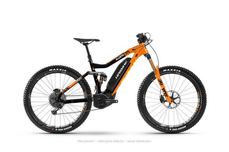 Haibike XDURO AllMtn 7.5 Schwarz/Orange/Gelb 2019 - MTB Fully 27,5 -  