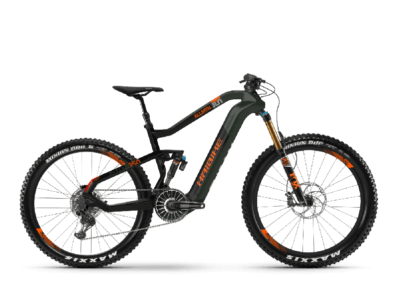 Haibike XDURO AllMtn 8.0 Olive / Carbon / Orange Matt  2021 - 630Wh 29