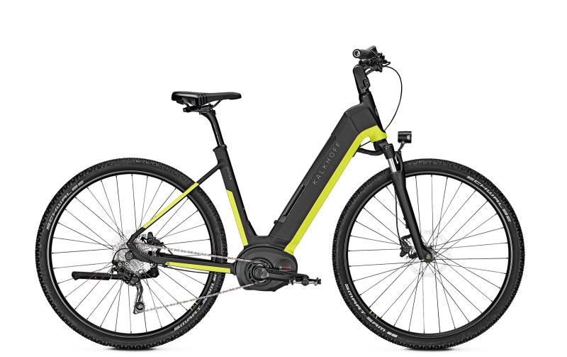Kalkhoff ENTICE 5.B ADVANCE magicblack/limegreen matt 2019 - 28 Wave 482 Wh -  