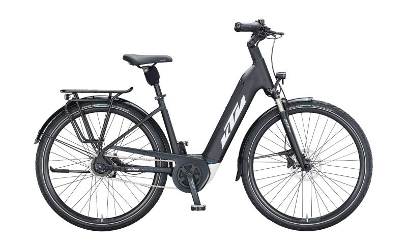 KTM MACINA CITY P610 RT Black Matt ( White Blue )  2021 - 625Wh 29