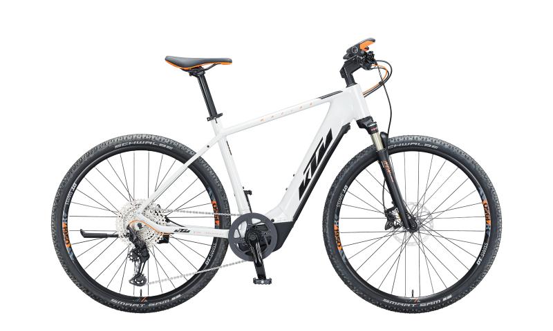 KTM MACINA CROSS 610 Metallic White ( Black Orange )  2021 - 625Wh 28