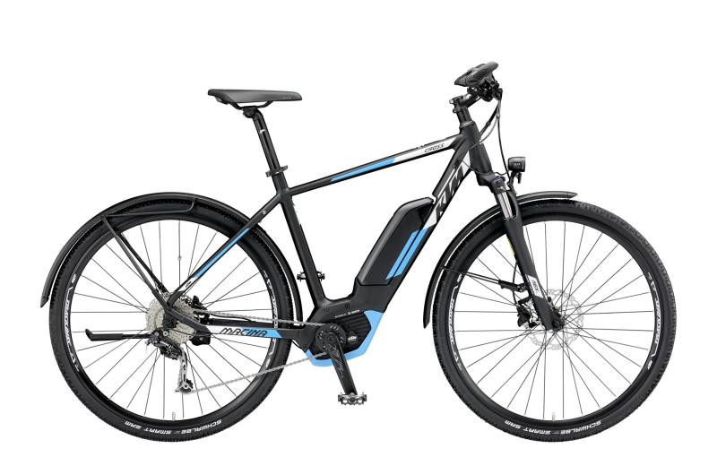 KTM MACINA CROSS LFC 9 CX5 black matt (white azzuro) 2019 - HE 28 -  