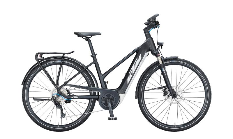 KTM MACINA SPORT P610 Black Matt ( White Blue )  2021 - 625Wh 28