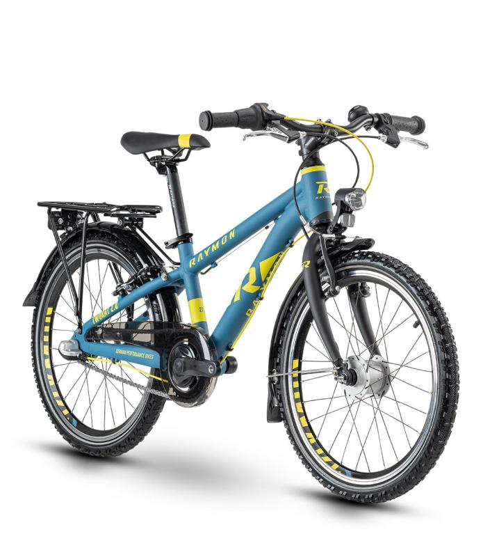 Raymon TwoRay 2.0 Street Dark Blue / Yellow gloss 2020 - Kids 20 Unisex -  