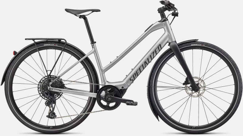 Specialized Turbo Vado SL 5.0 Step-Through EQ Brushed Aluminum / Black Reflective 2021 - Damen-28