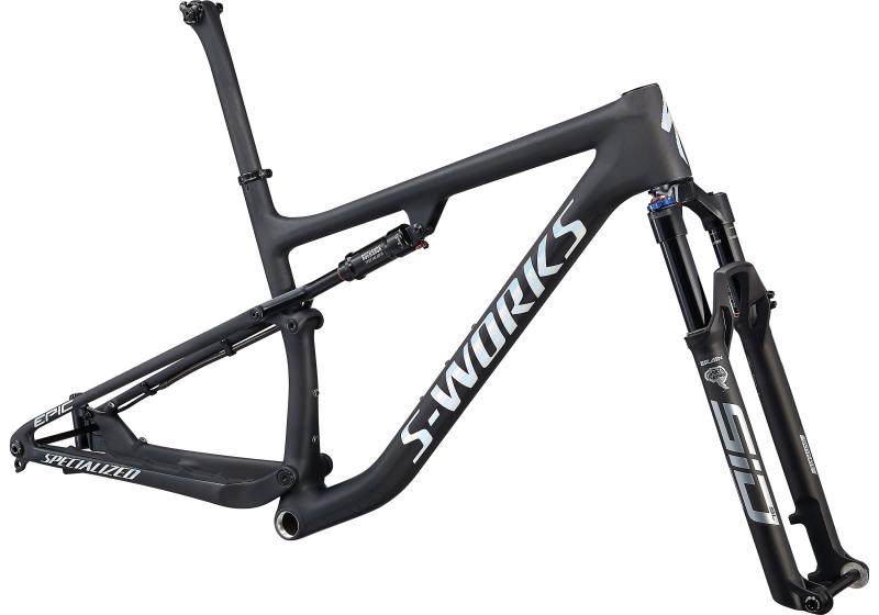 Specialized S-Works Epic Frameset SATIN CARBON/GLOSS WHITE SPECTRAFLAIR 2021 - Diamant -  