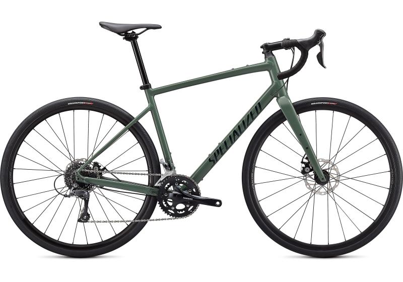 Specialized Diverge Base E5 Gloss Sage Green/Forest Green/Chrome/Clean 2021 - 28