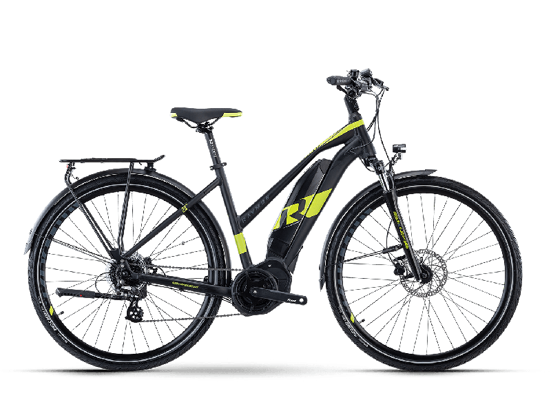 Raymon TourRay E 1.0 Black / Lime Matt  2021 - 400Wh 28