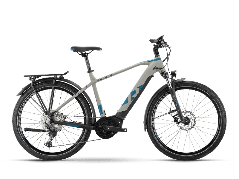 Raymon TourRay E 7.0 Grey / Black / Spaceblue Matt  2021 - 630Wh 27,5