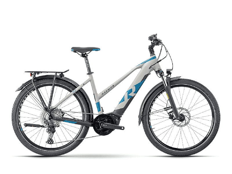 Raymon TourRay E 7.0 Grey / Black / Spaceblue Matt  2021 - 630Wh 27,5