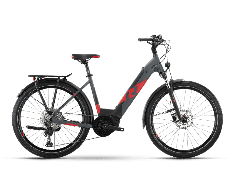 Raymon TourRay E 8.0 Darkgrey / Black / Red Matt  2021 - 630Wh 27,5