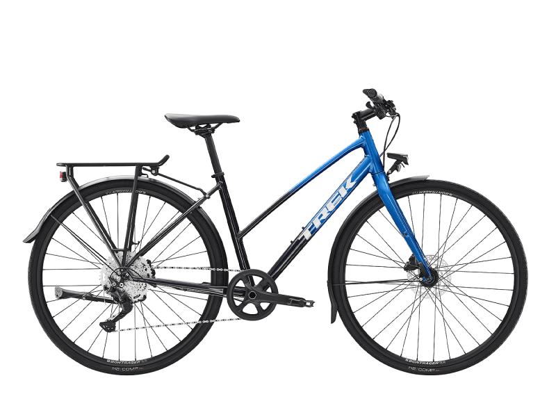 Trek FX 3 Disc Equipped Stagger Alpine Blue to Deep Dark Blue Fade 2023 - 28