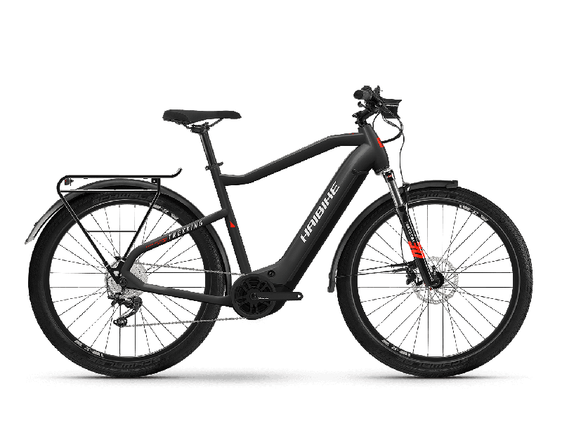 Haibike Trekking 6 matte black / red reflex 2022 - Herren-27,5