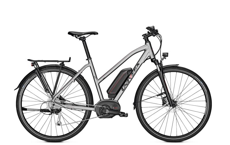 Univega GEO B EDITION steelgrey matt 2019 - 28 Trapez Freilauf 400 Wh -  