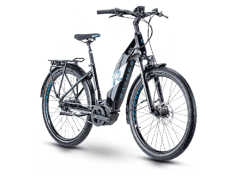 Raymon UrbanRay E 7.0 White / Black / Petrol  2021 - 500Wh 27,5