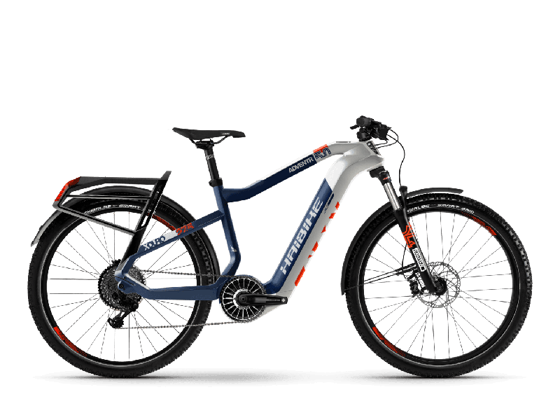 Haibike XDURO Adventr 5.0 Weiß / Blau / Orange  2021 - 630Wh 27,5