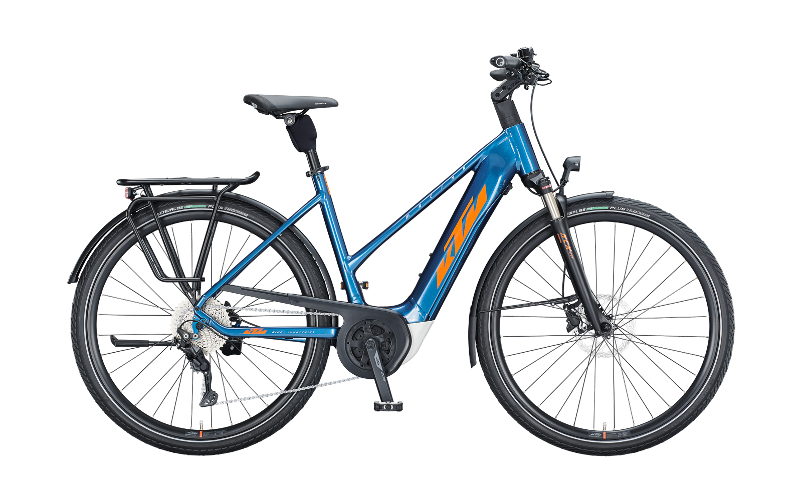KTM MACINA TOUR P510 Denim ( Orange White )  2021 - 500Wh 29&quot; D -  