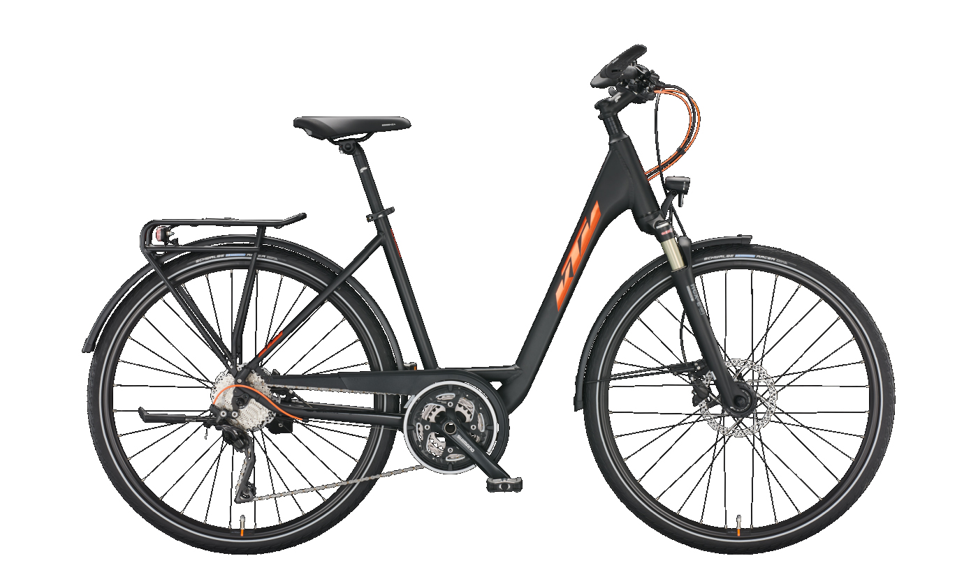 KTM LIFE 1964 black matt (chrome orange) 2022 - 28&quot; Trapez -  