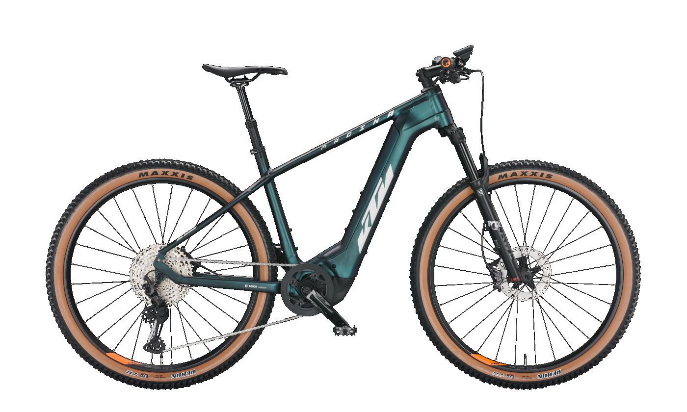 KTM MACINA TEAM 791 greenpurple-flip matt (silver+orange) 2022 - 29&quot; 750 Wh Diamant -  