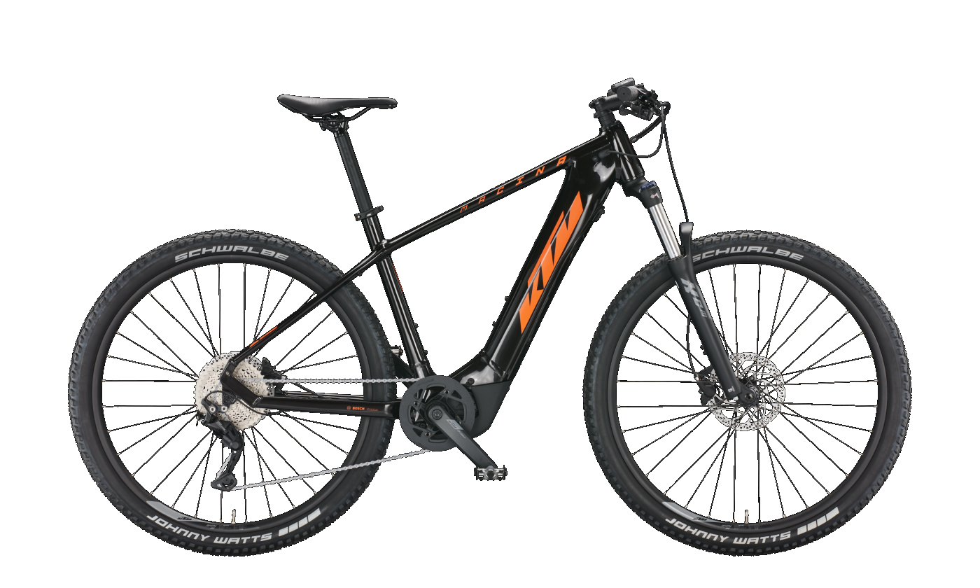 KTM MACINA TEAM 693 flaming black (orange+grey) 2022 - 29&quot; 625 Wh Diamant -  
