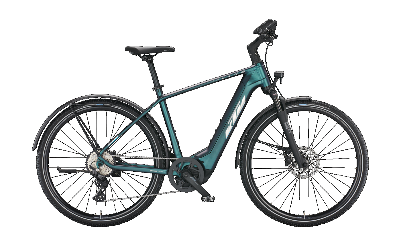 KTM MACINA CROSS LFC greenpurple-flip matt (chrome+blue) 2022 - 28&quot; 750 Wh Diamant -  