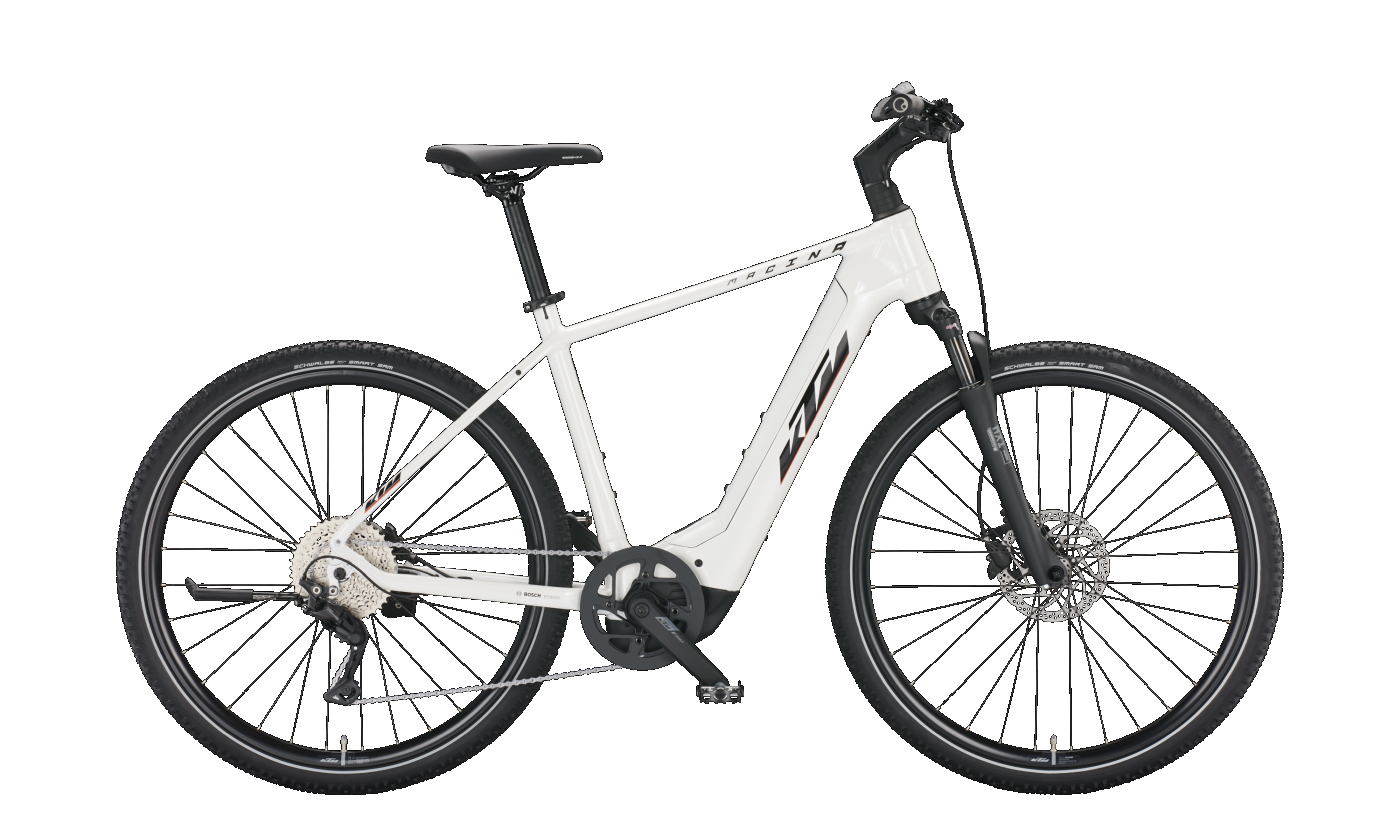 KTM MACINA CROSS 720 metallic white (black+orange) 2022 - 28&quot; 750 Wh Trapez -  56