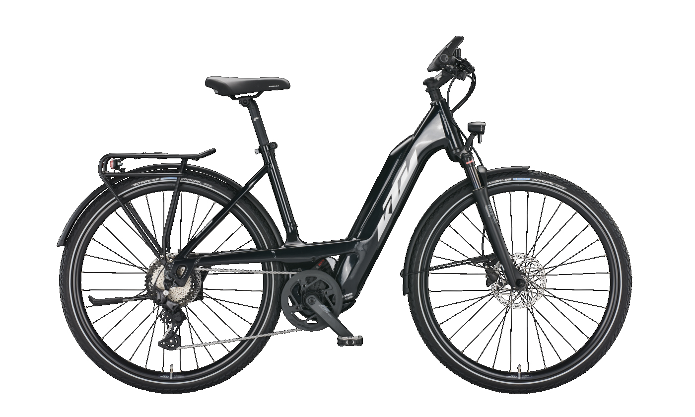 KTM MACINA SPORT 630 metallic black (silver+blue) 2022 - 28&quot; 625 Wh Wave -  43