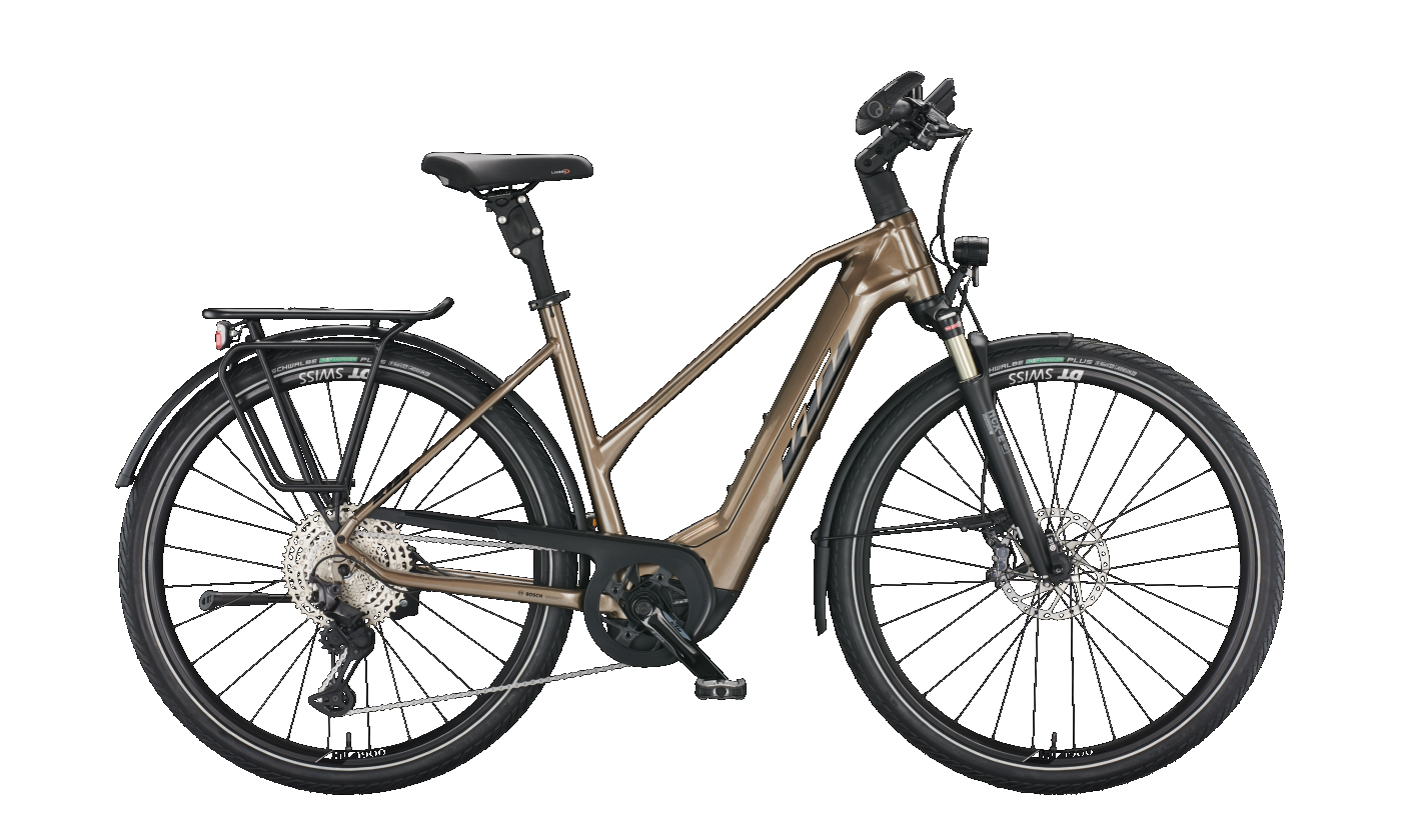 KTM MACINA STYLE 710 oak (black+orange) 2022 - 28&quot; 750 Wh Trapez -  51