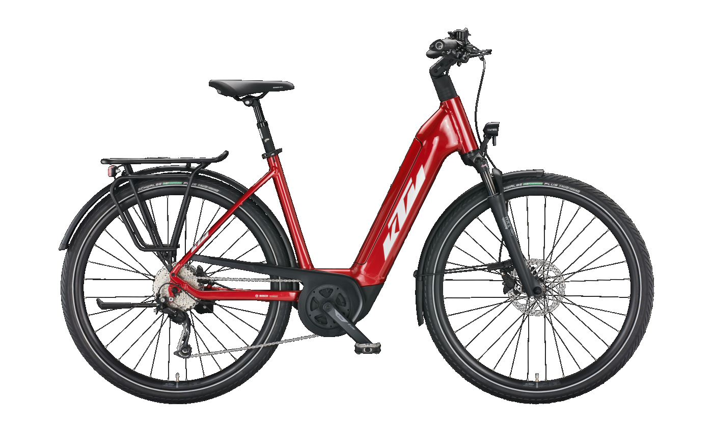 KTM MACINA TOUR P510 chrome red (silver+black) 2022 - 28&quot; 500 Wh Trapez -  