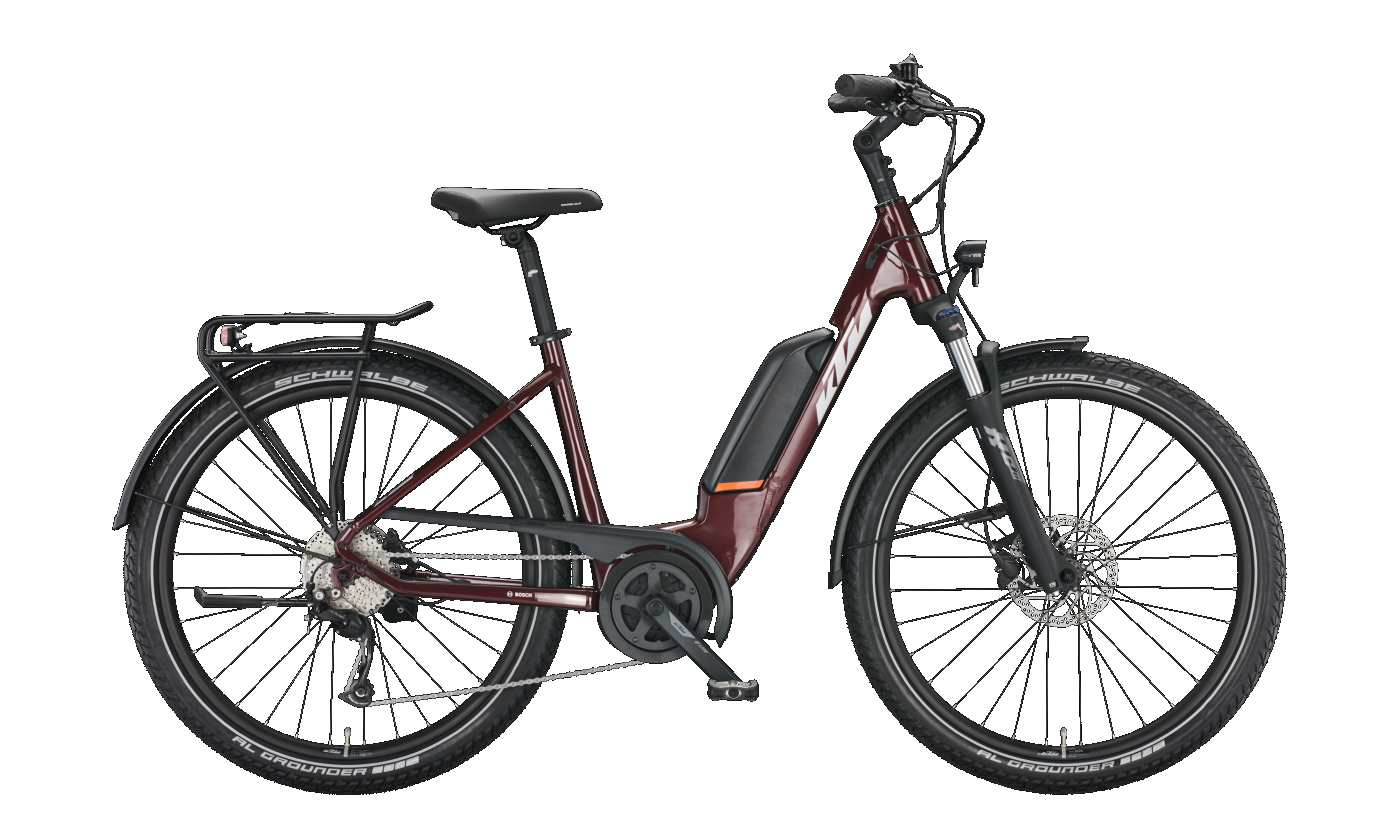 KTM MACINA GRAN P510 night red (silver+orange) 2022 - 27,5&quot; 500 Wh Wave -  