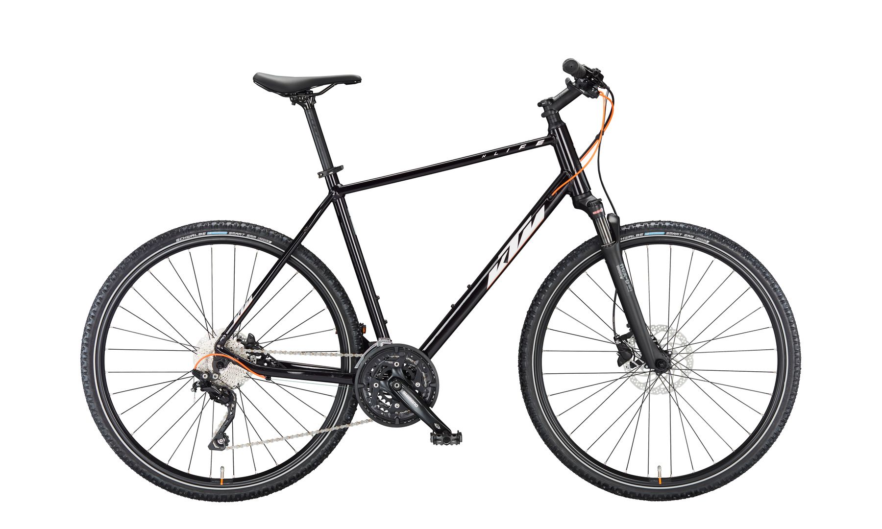 KTM X-LIFE ACTION flaming black (silver+orange matt) 2024 - 28&quot; Diamant -  