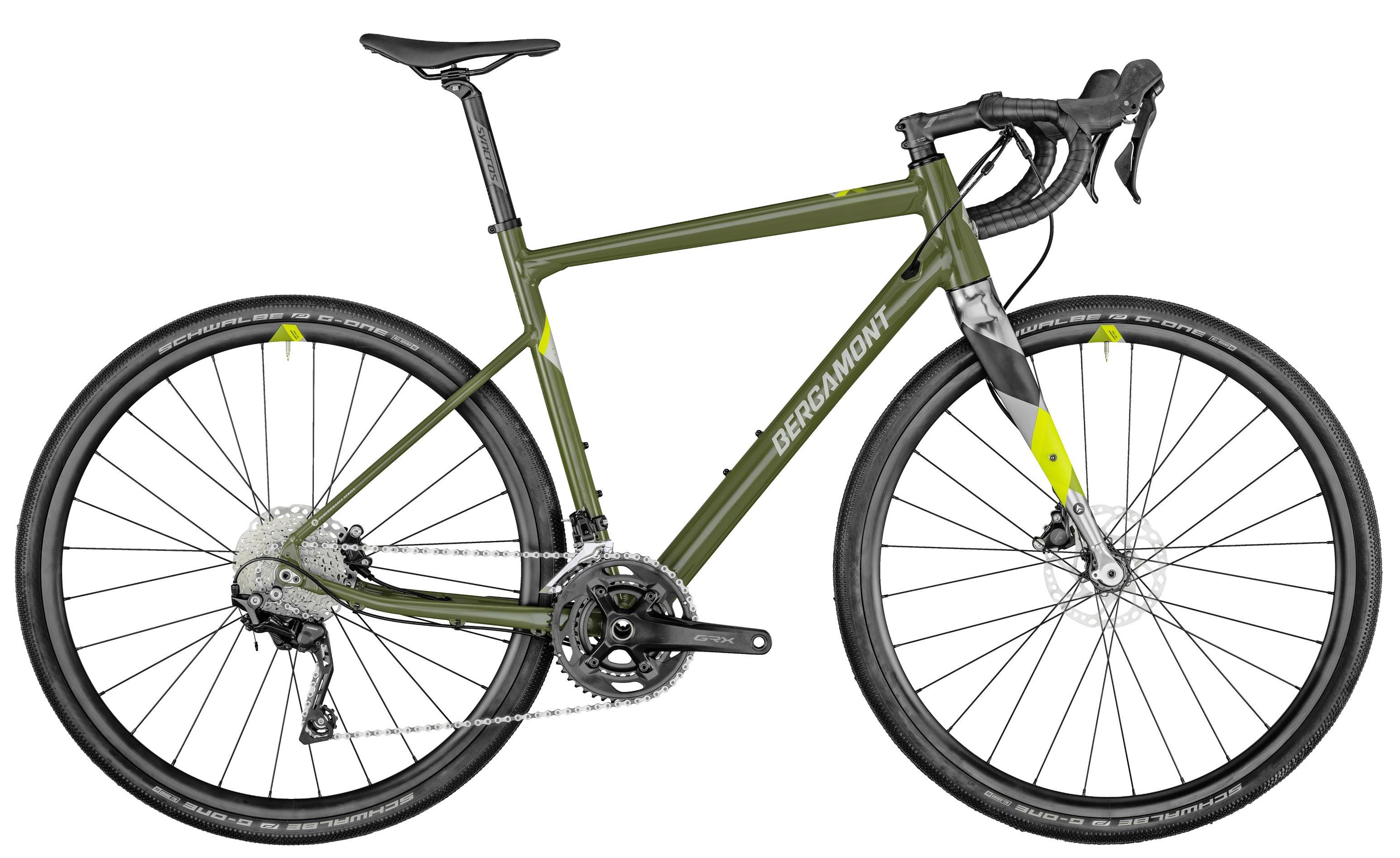 Bergamont Grandurance 6 army green/chrome/neon yellow (shiny/matt) 2021 