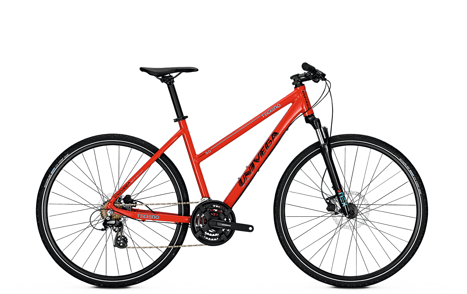 Univega TERRENO 3.0 firered glossy 2018 - 28 Trapez -  