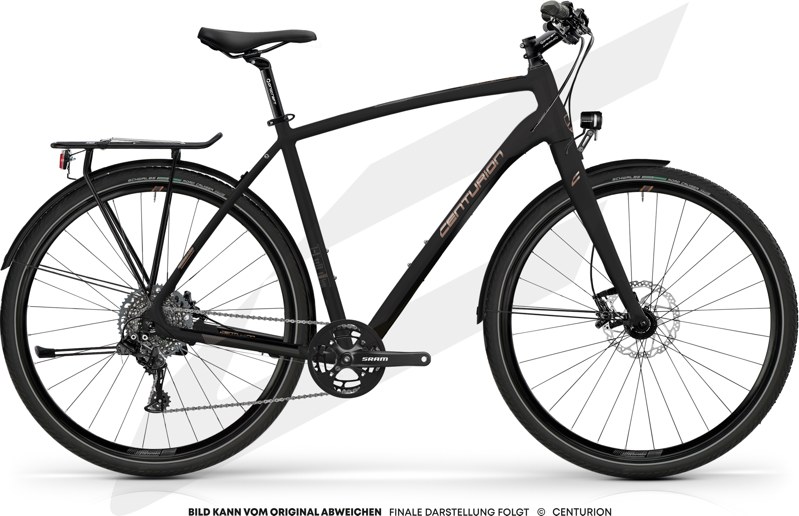 Centurion Accordo 2000 EQ mattschwarz 2022 - 28&quot; Diamant -  