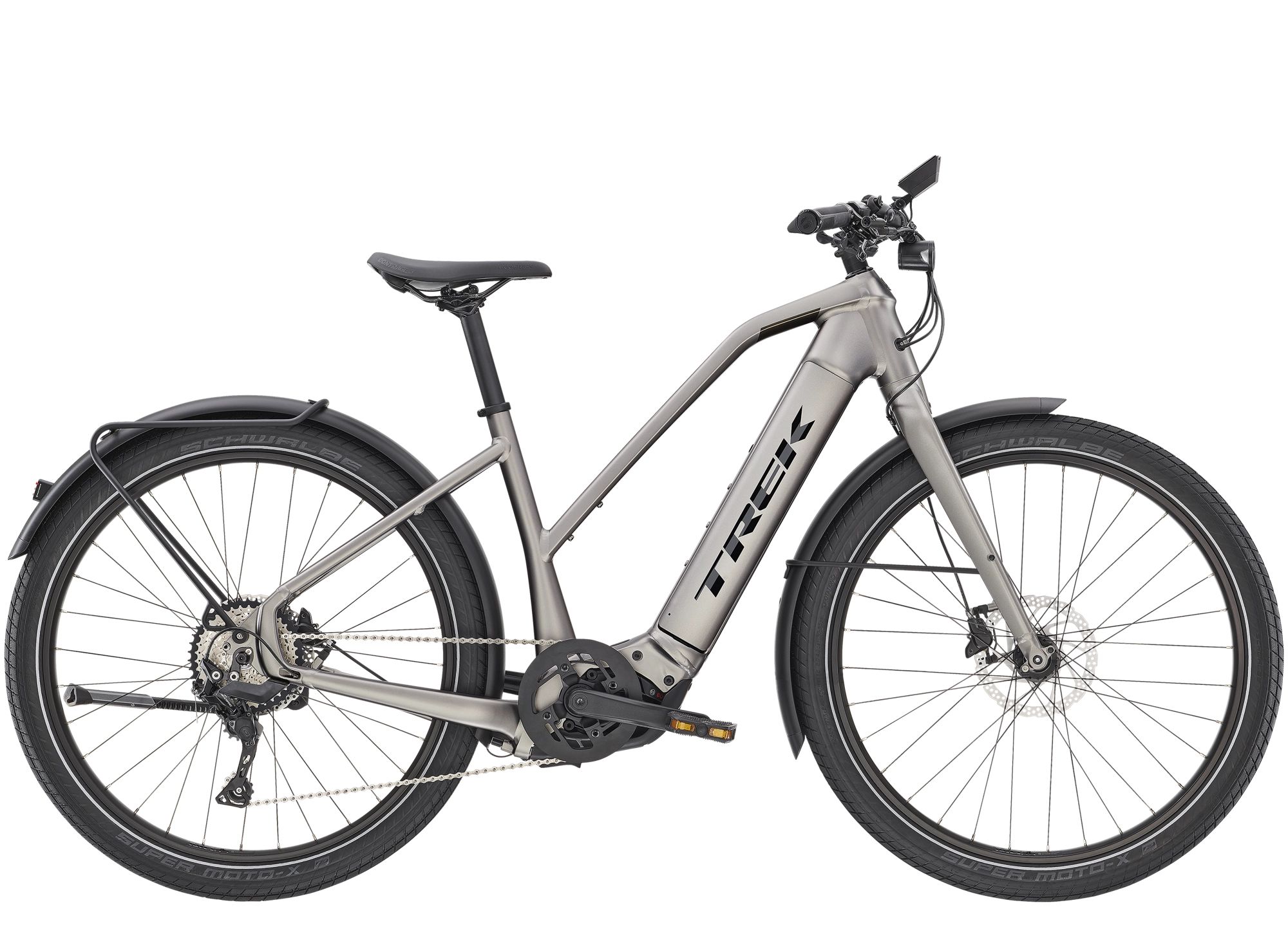 Trek Allant+ 8 Stagger Matte Gunmetal 2022 - 27,5&quot; 625 Wh Trapez Freilauf -  