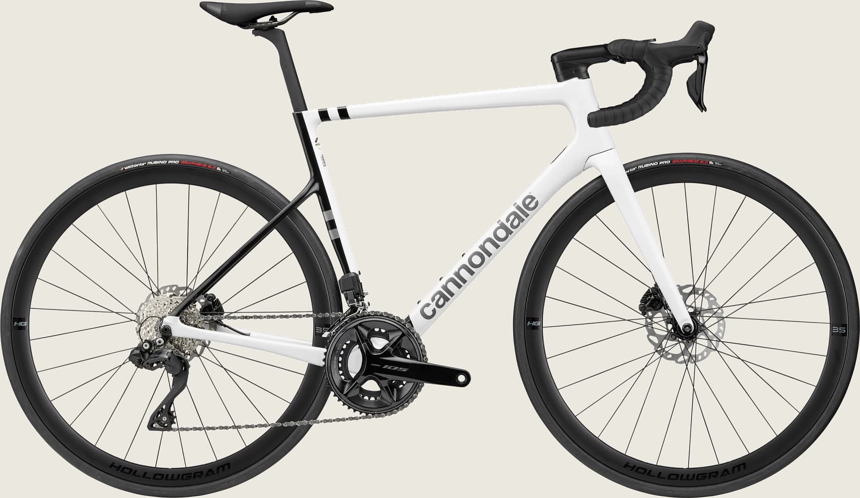 Cannondale SuperSix EVO Carbon Disc 105 Di2 Cashmere 2023 - 28&quot; Diamant Freilauf -  