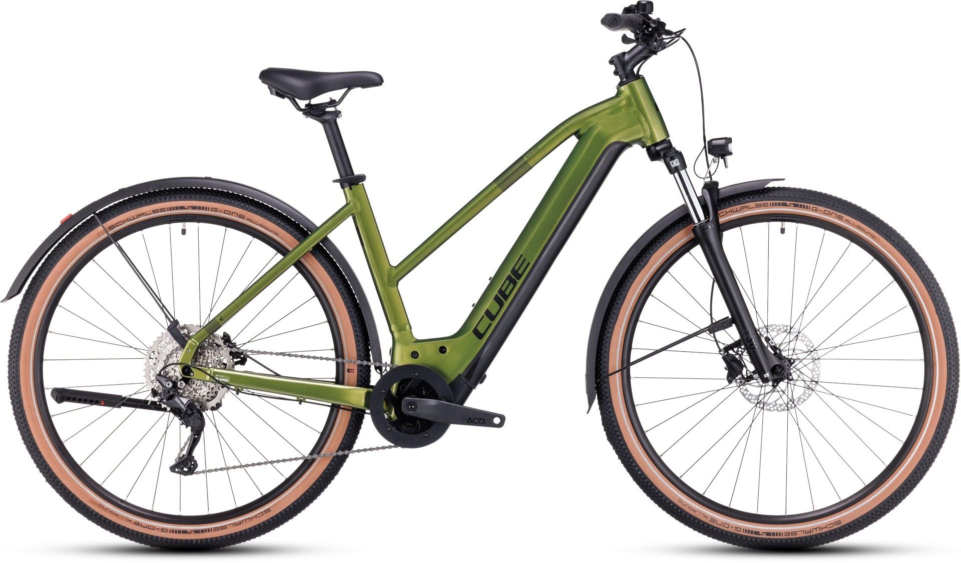 Cube Nuride Hybrid Pro 750 Allroad shinymoss´n´black 2024 - 29&quot; 750 Wh Trapez -  
