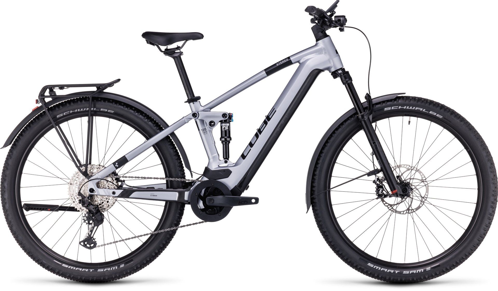 Cube Stereo Hybrid 120 Race Allroad 750 polarsilver´n´black 2023 - 29&quot; Diamant -  L