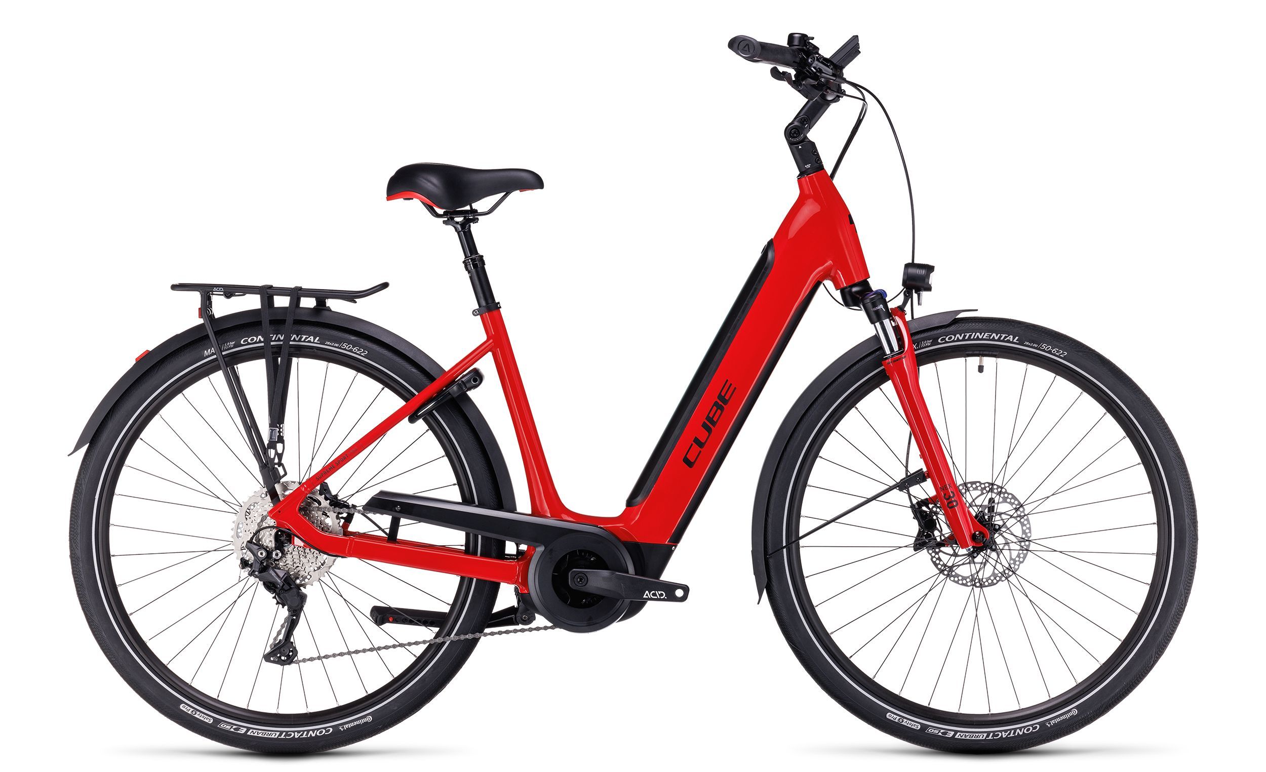 Cube Supreme Sport Hybrid Pro 625 red´n´black 2024 - 28&quot; 625 Wh Wave -  