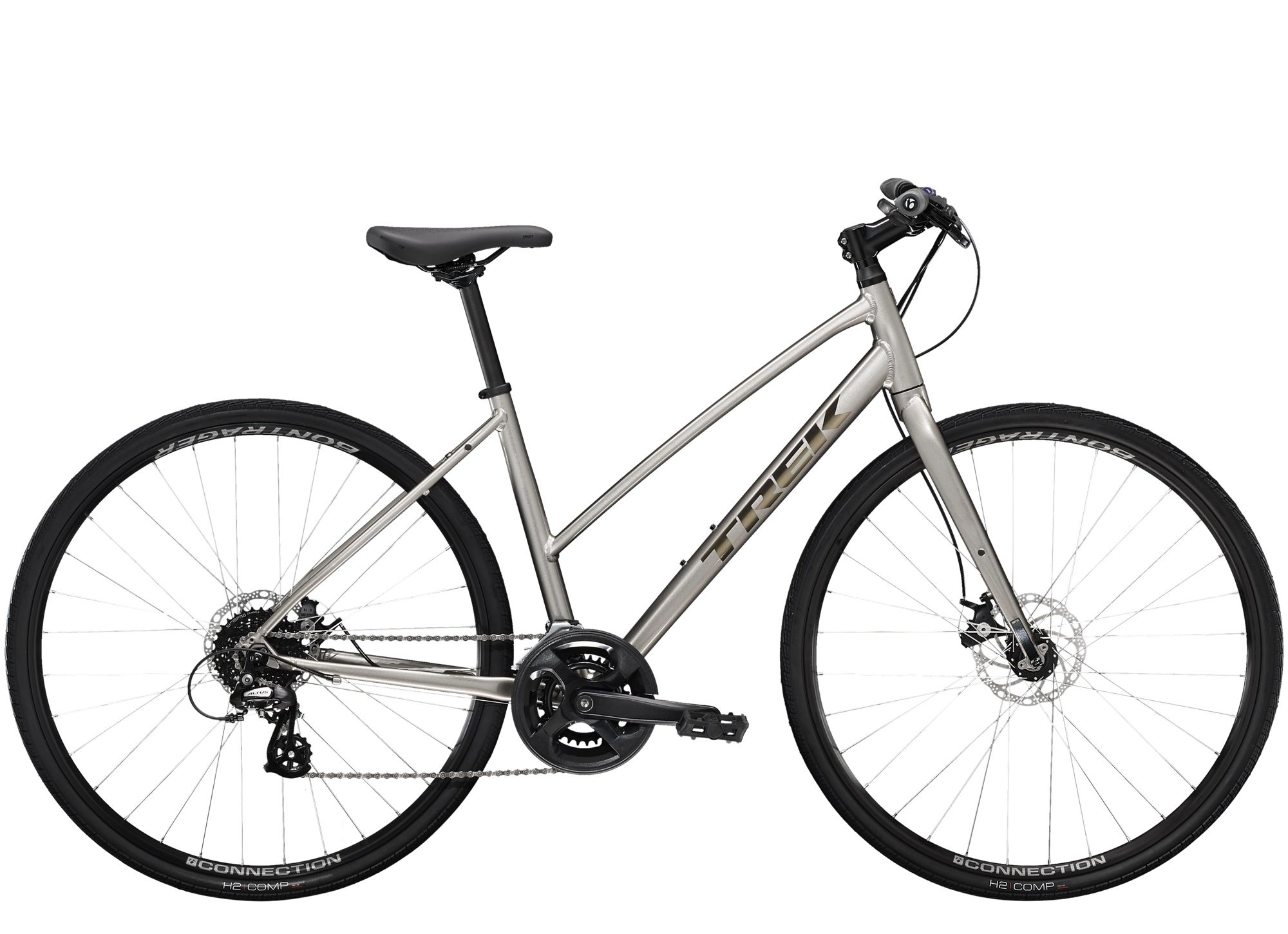 Trek FX 1 Stagger Disc Metallic Gunmetal 2022 - 28&quot; Trapez -  