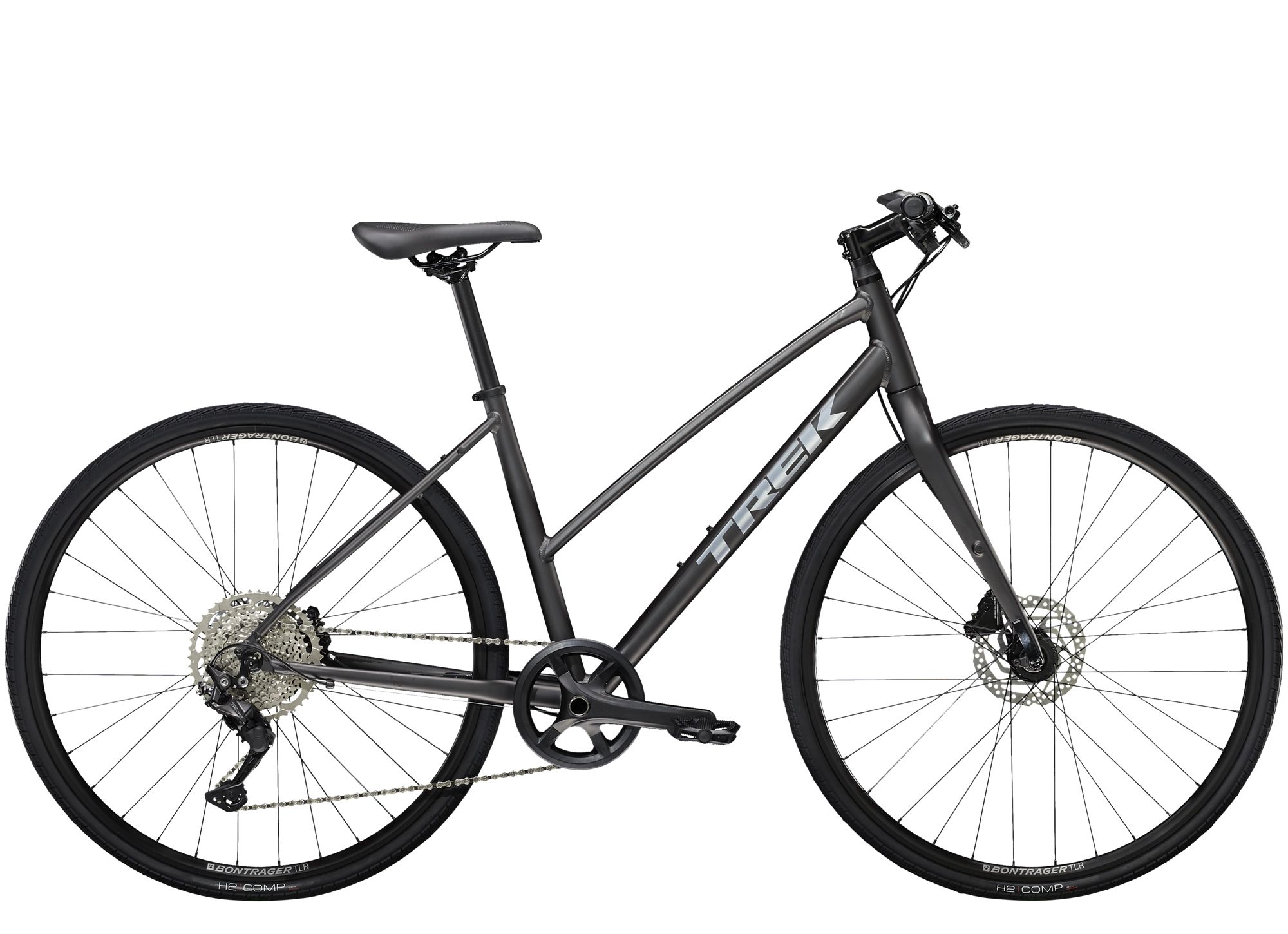 Trek FX 3 Disc Stagger Matte Dnister Black 2022 - 28&quot; Trapez -  
