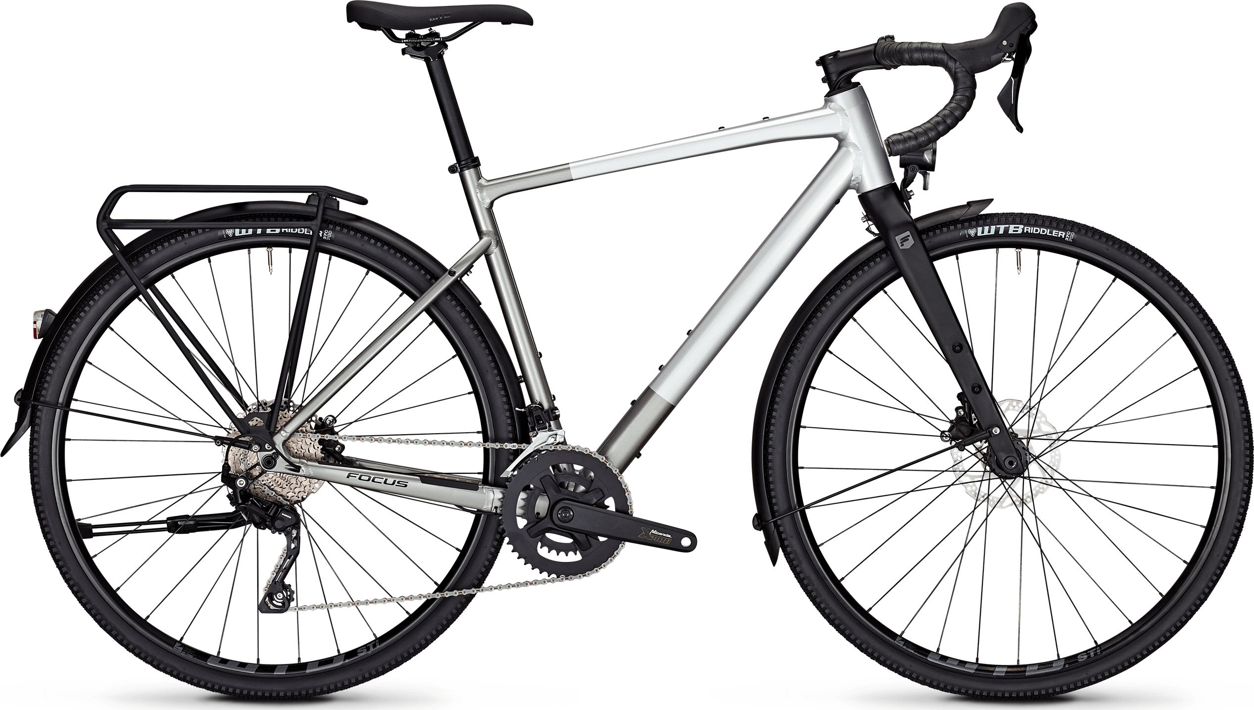 Focus ATLAS 6.7 EQP Nepalsilver glossy / Steelgrey glossy 2024 - 28&quot; Diamant -  