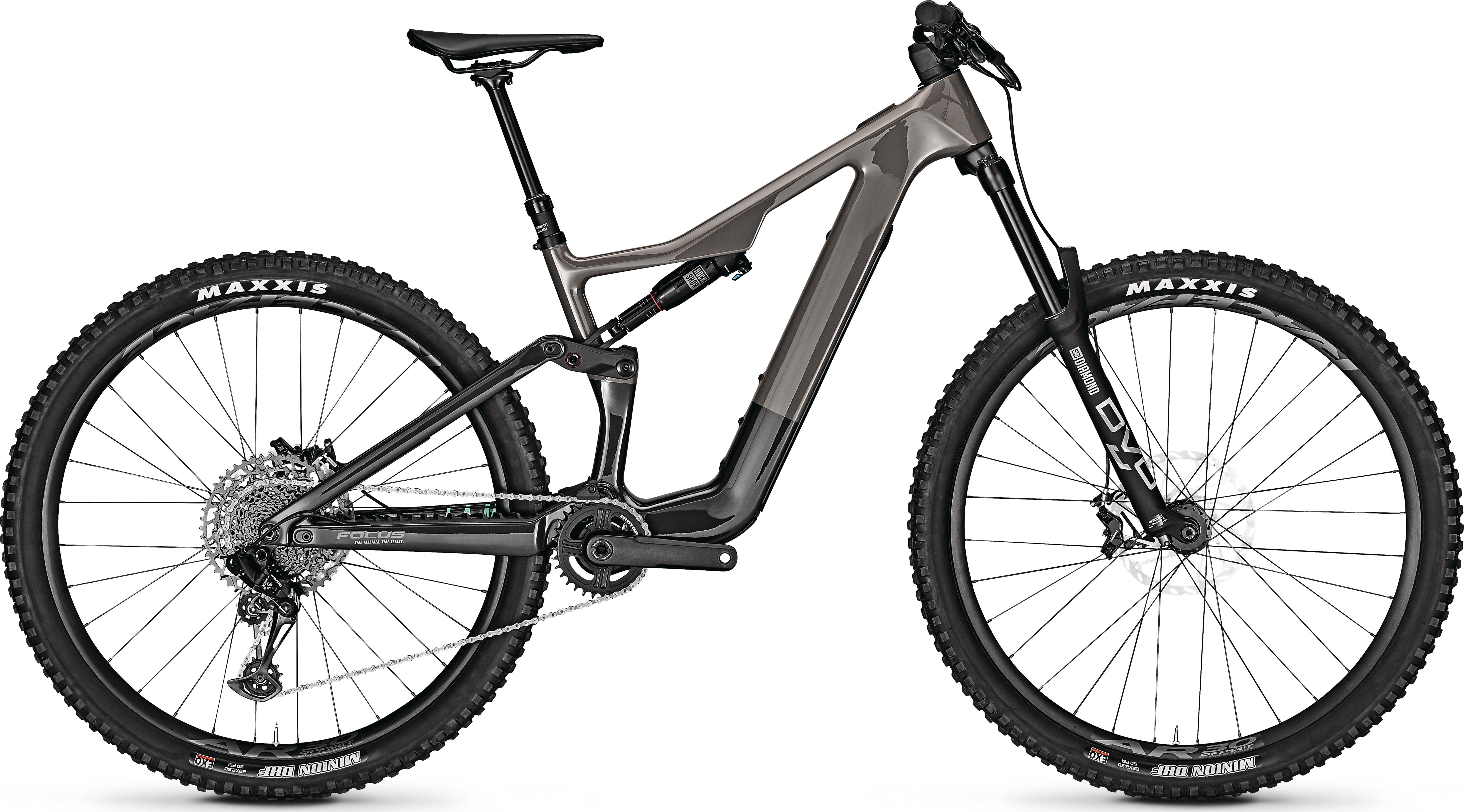Focus JAM² SL 8.7 Moonstonegrey glossy / Carbon raw glossy 2024 - 29&quot; 625 Wh Diamant -  