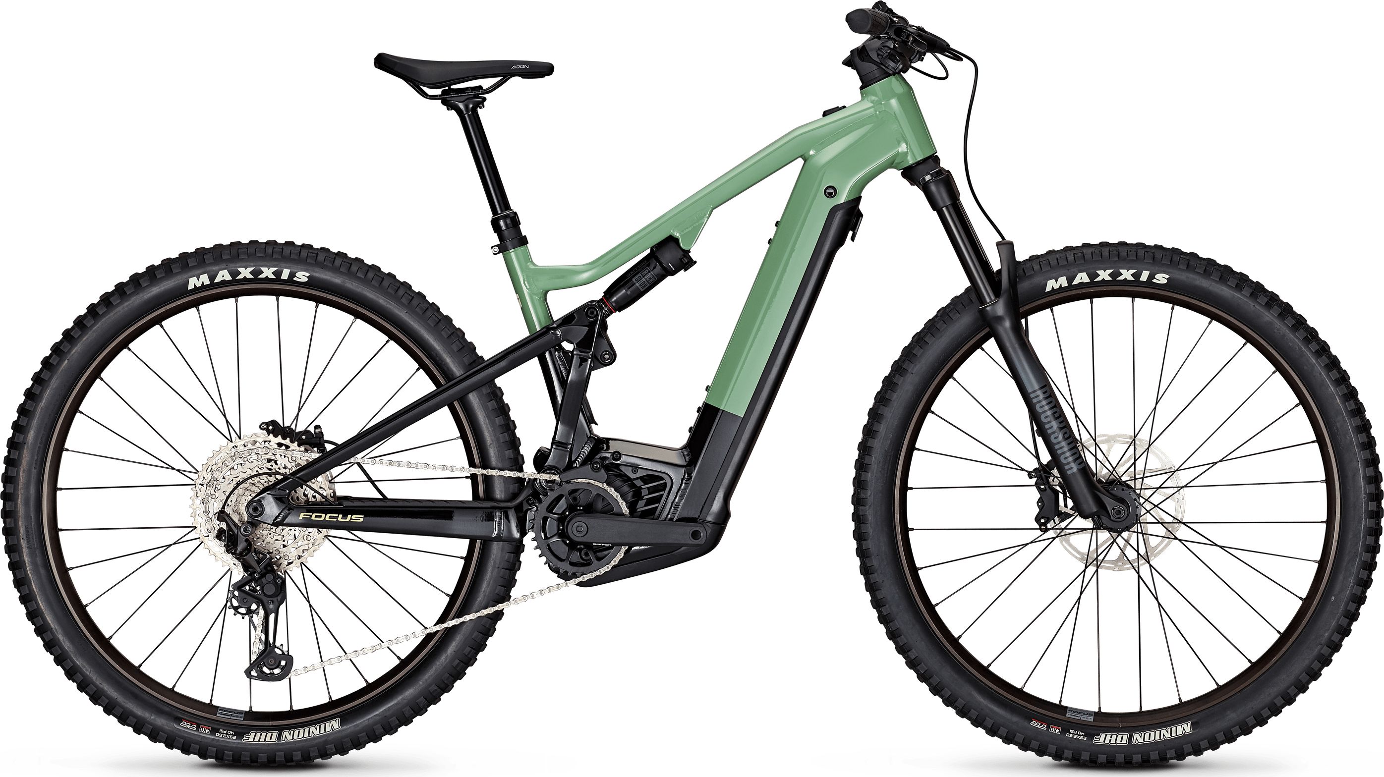 Focus THRON² 6.8 Mineralgreen glossy / Magicblack glossy 2024 - 29&quot; 625 Wh Diamant -  
