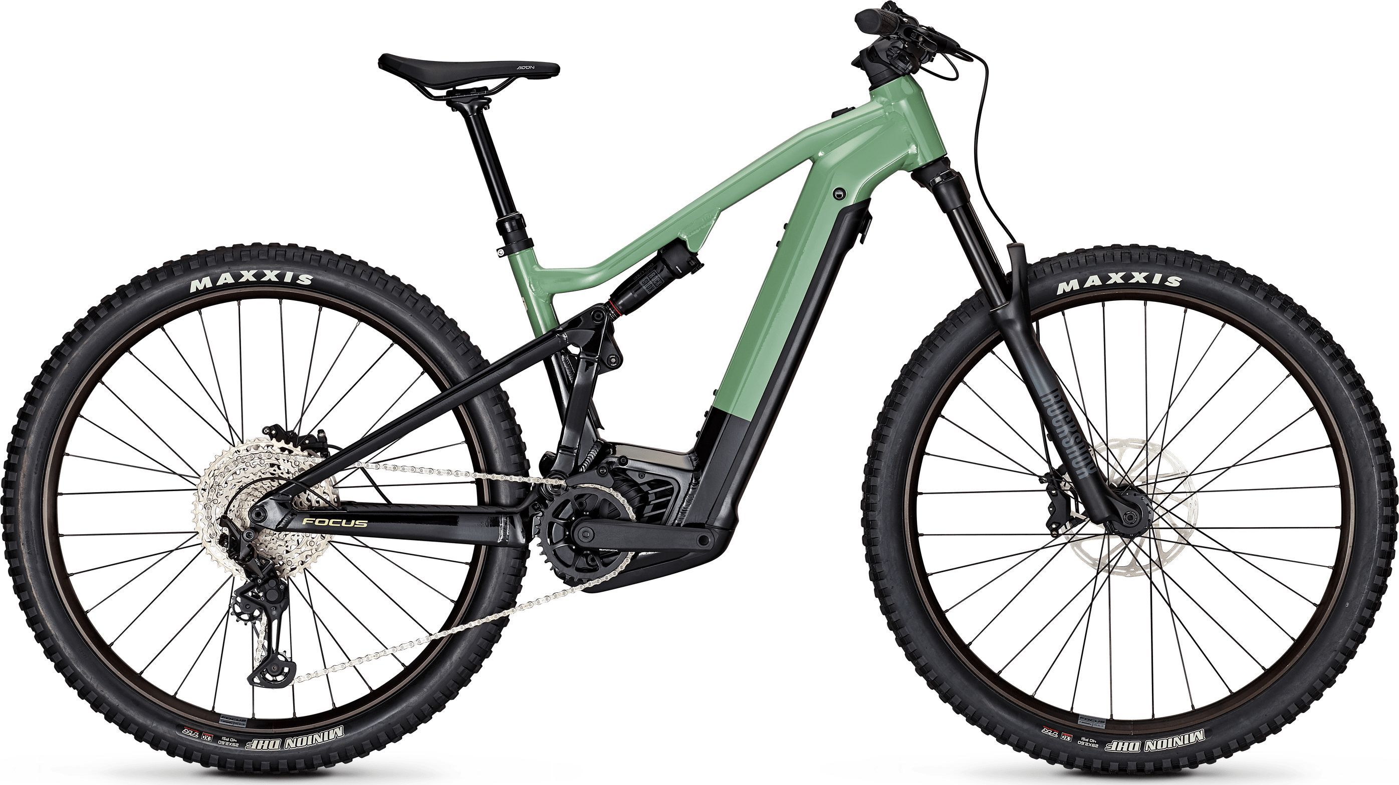Focus THRON² 6.8 Mineralgreen glossy / Magicblack glossy 2024 - 29&quot; 750 Wh Diamant -  