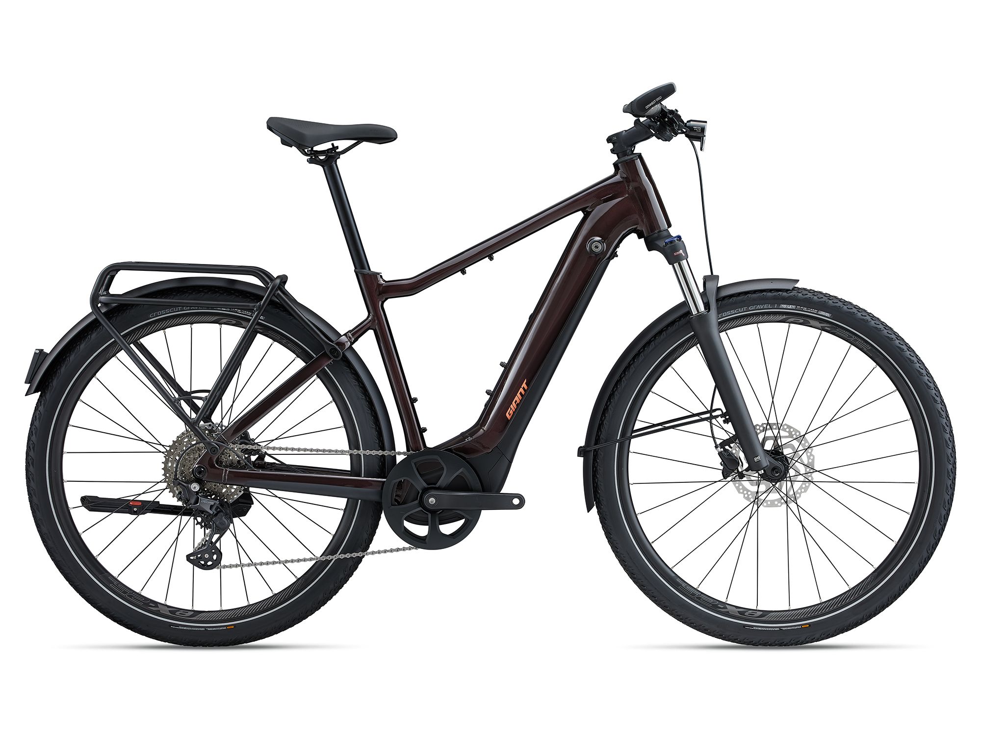 Giant Explore E+ 1 cordovan / black gloss-matt 2024 - 28&quot; 625 Wh Diamant -  L