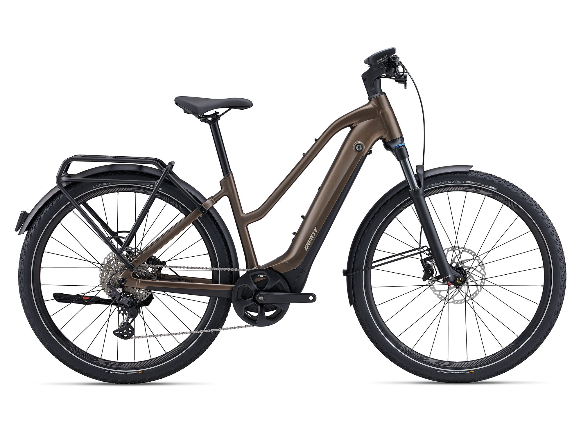 Giant Explore E+ Pro 1 truffle / black satin-matt 2024 - 28&quot; 800 Wh Trapez -  